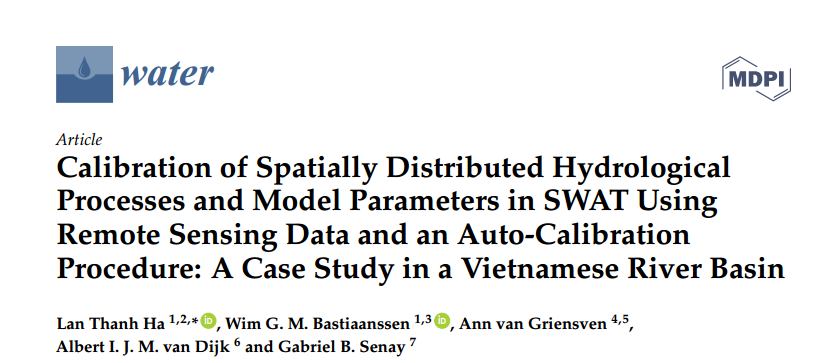 New publication from IWRP on the application of remote sensing and spatial data to improve model’s simulations of eco-hydrological processes