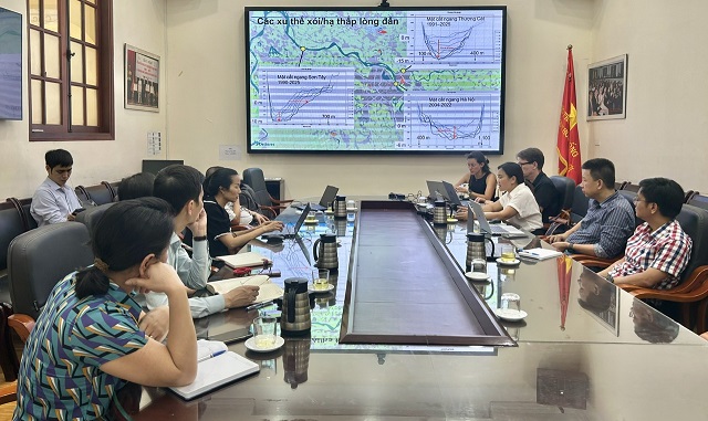 Viện Quy hoạch Thủy lợi làm việc với các đối tác Deltares và Haskoning, trao đổi kỹ thuật liên quan đến chế độ thủy văn, thủy lực sông Hồng – Thái Bình (vùng hạ du)